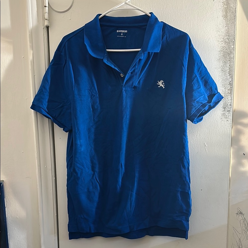Express Blue Polo Shirt Classic Design